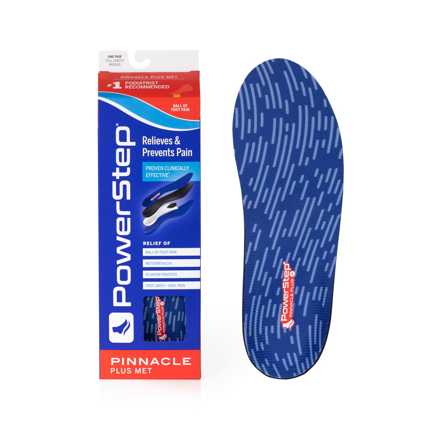 Pinnacle Powerstep Plus Met. Insoles
