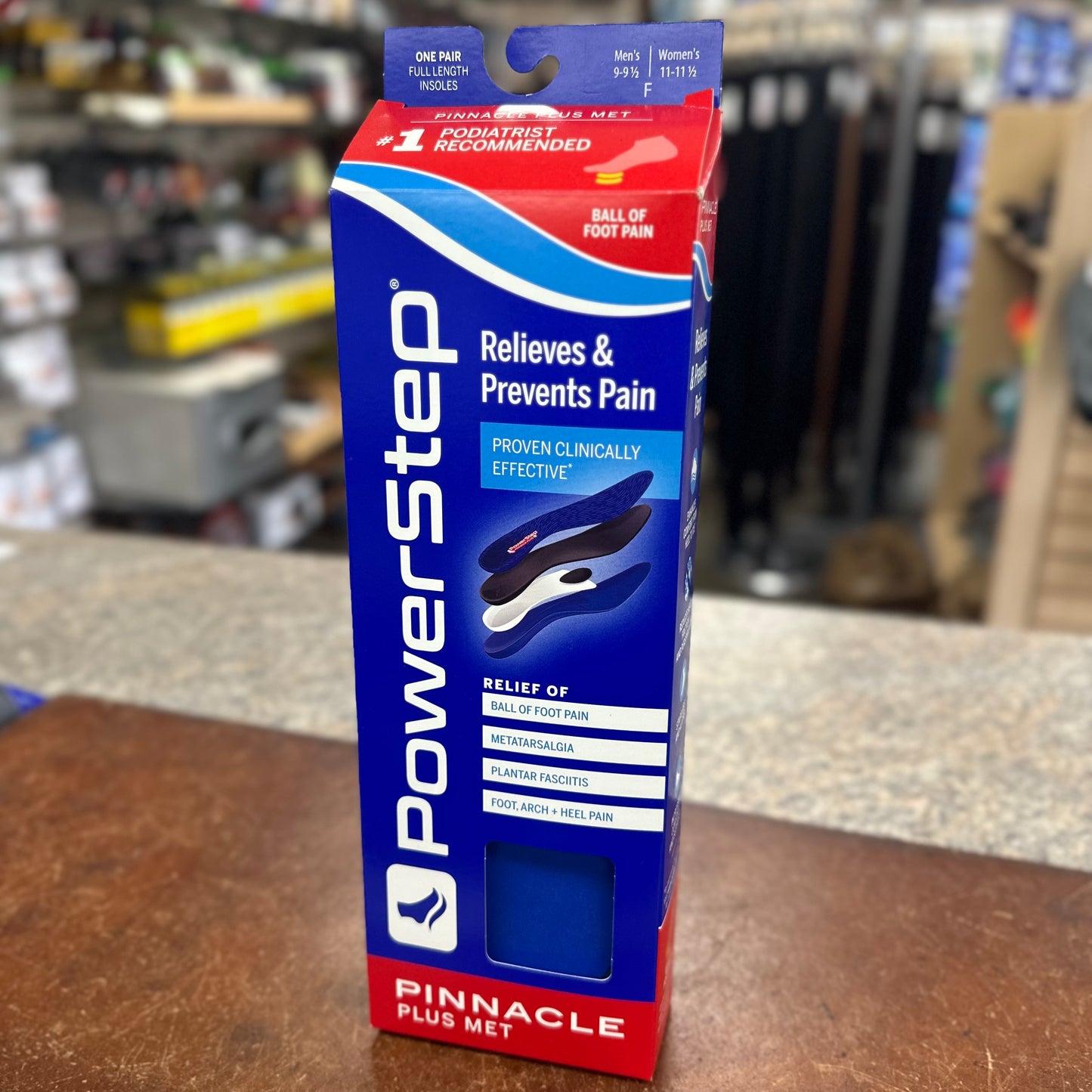 Pinnacle Powerstep Plus Met. Insoles