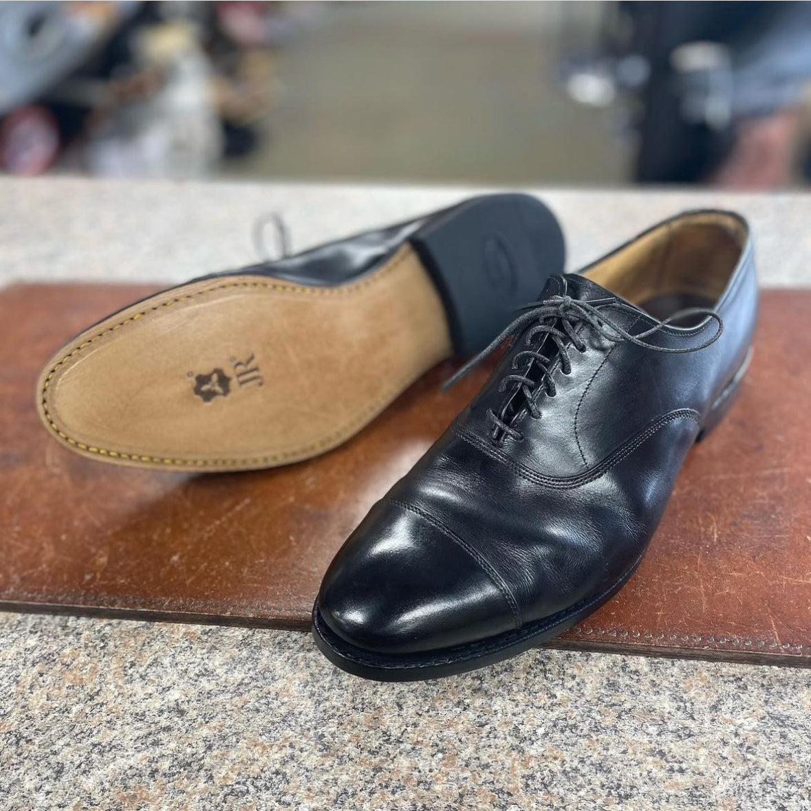 Men's Leather Sole Replacement | Dress Shoe Resole | Fred's Shoe Repair New Storm Welts / Premium Quality Jr Soles / Fred's House Rubber Heel Men's Leather Sole Replacement | Dress Shoe Resole | Fred's Shoe Repair New Storm Welts / Premium Quality Jr Soles / Fred's House Rubber Heel