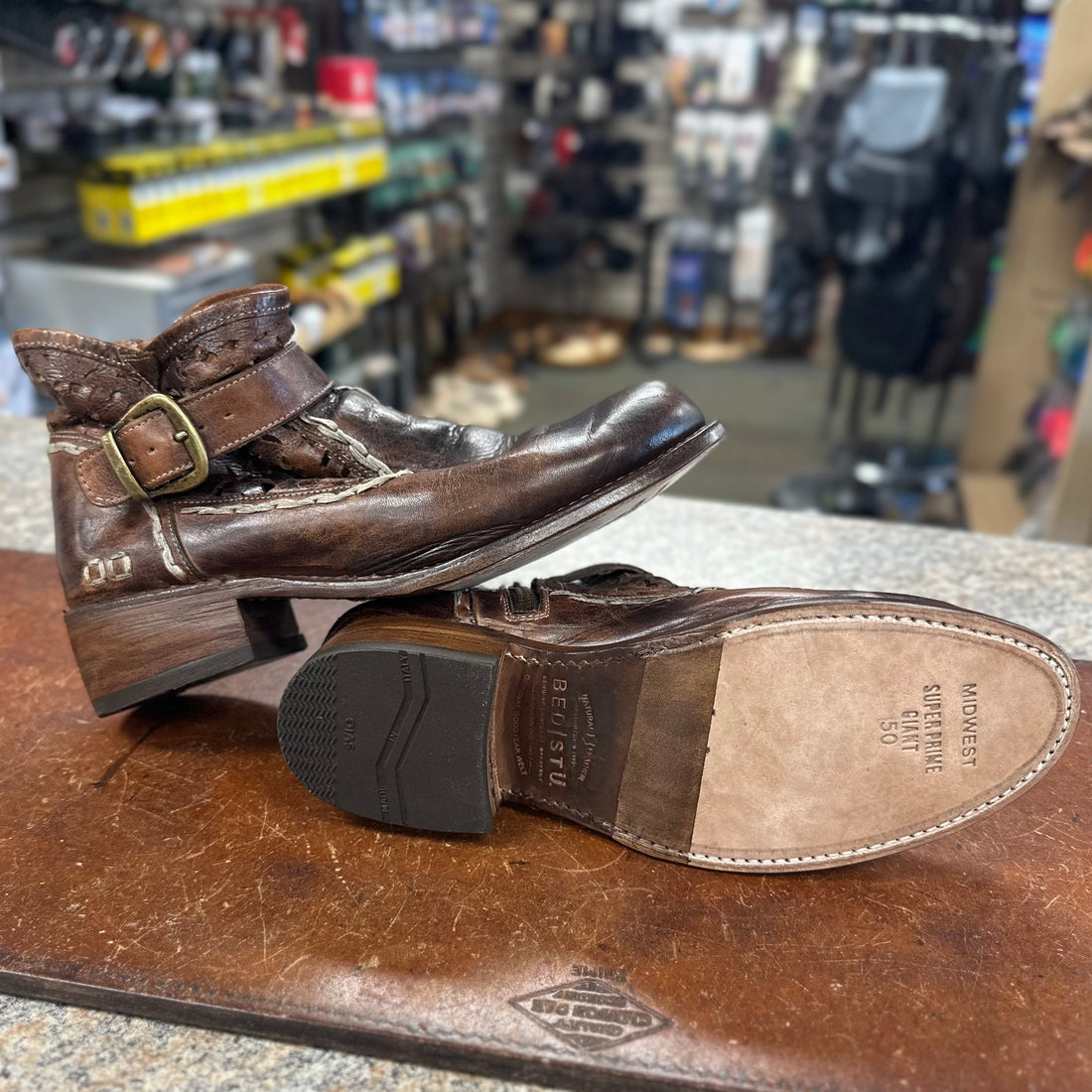 BEDSTU 1/2 leather sole and rubber heel repair - Fred’s Shoe Repair - Peoria IL