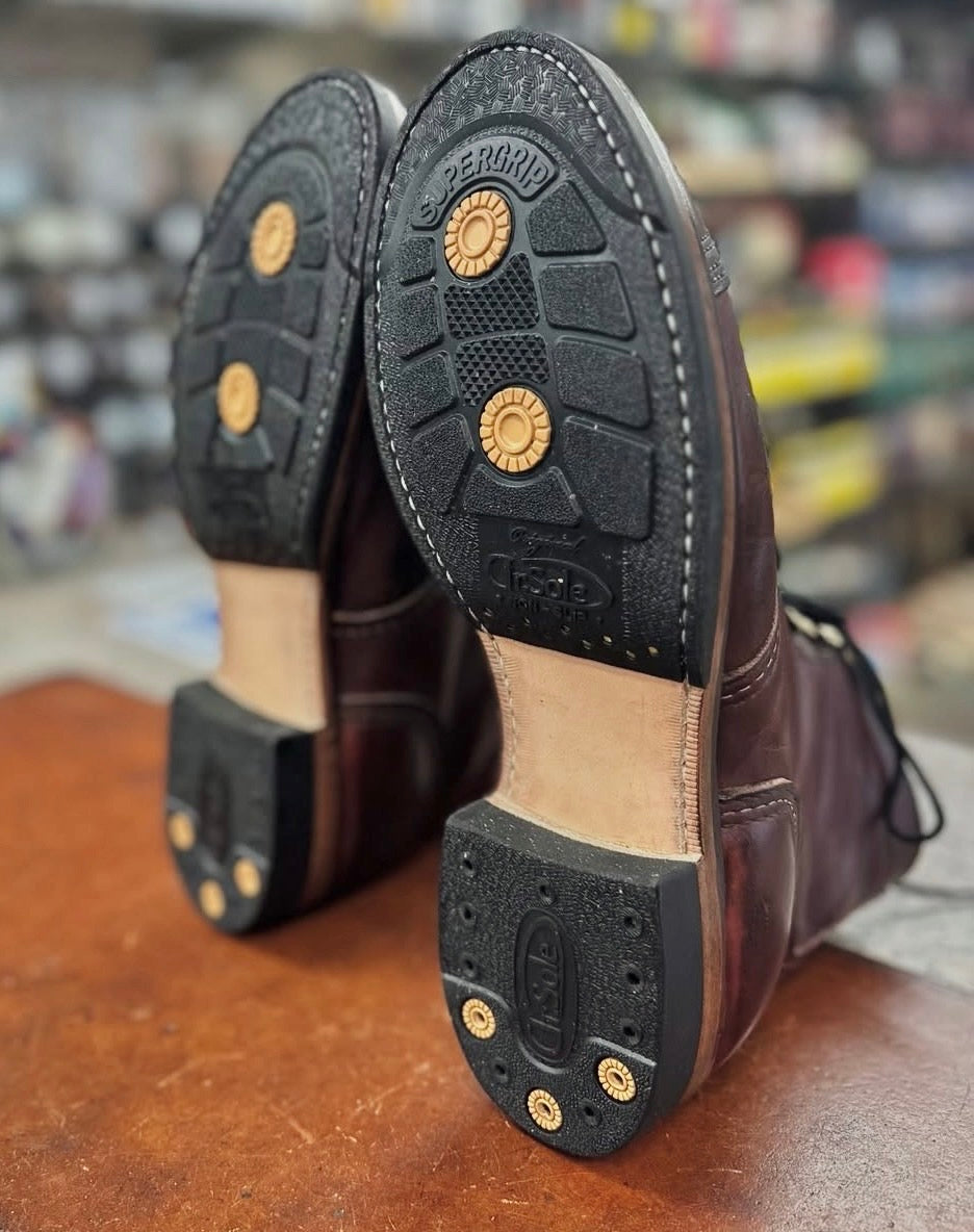 Dr. Sole cork half sole tread pattern close-up