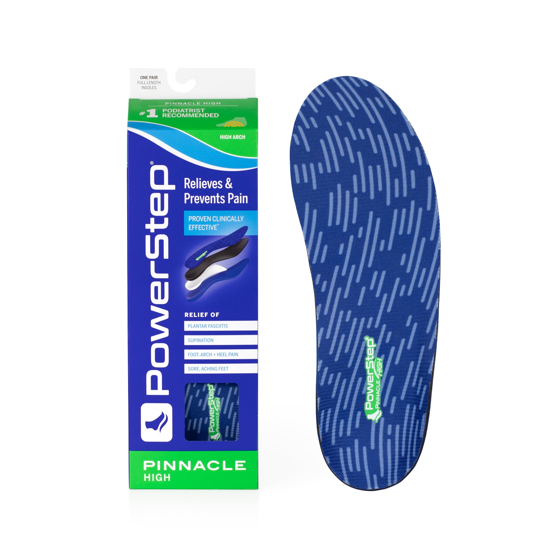 Pinnacle Powerstep High Arch Insoles – Fred's Shoe Repair