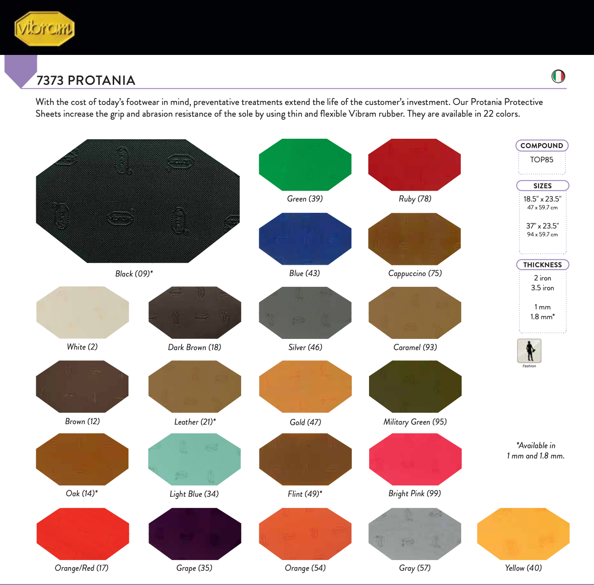 Vibram 7373 PROTANIA Sole Protector Package