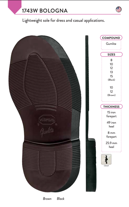 Vibram 1743 Bologna Sole Package