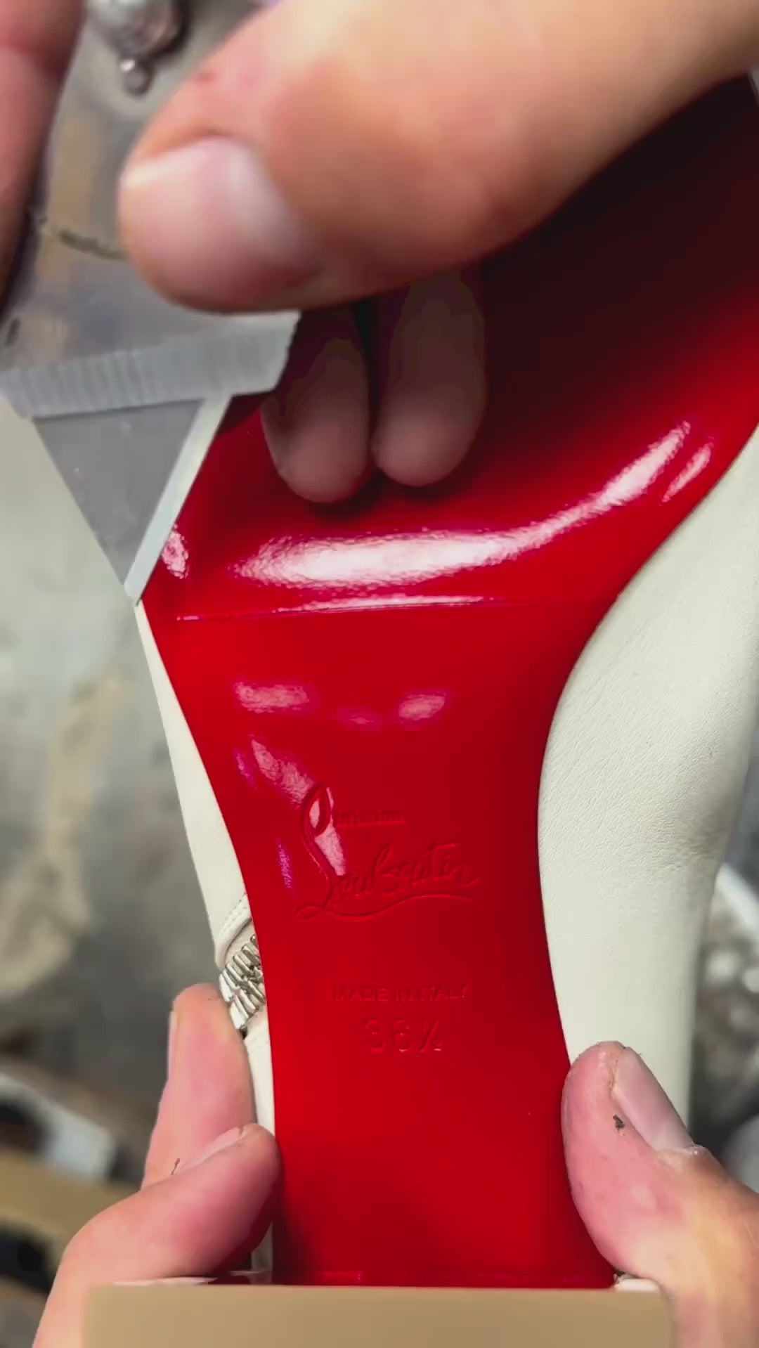 Sealing louboutin soles on sale